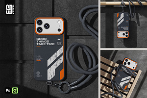 iPhone 18 Case with Cord Mockup