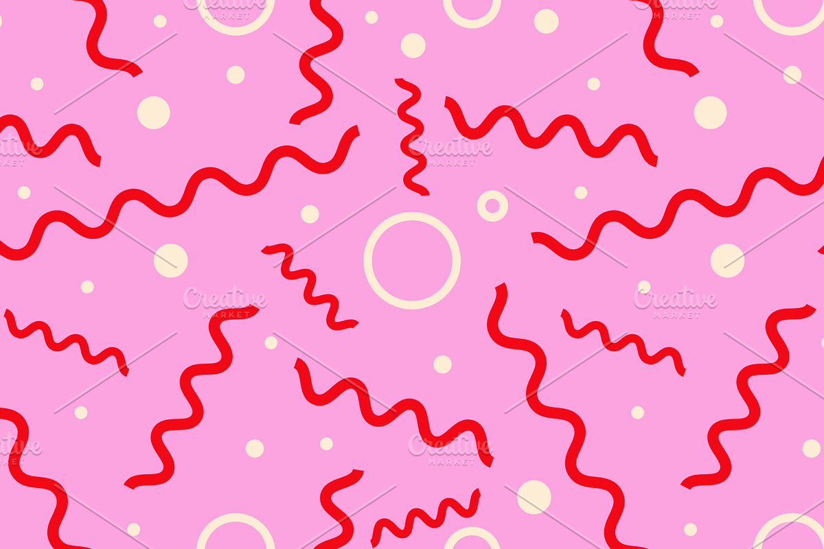 Pink pattern with confetti, a Pattern Graphic by Art's and patterns