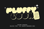 Pluffy Loon | Baloon Bubble Font, a Sans Serif Font by Jolicia Type (Thumbnail 1 of 13)