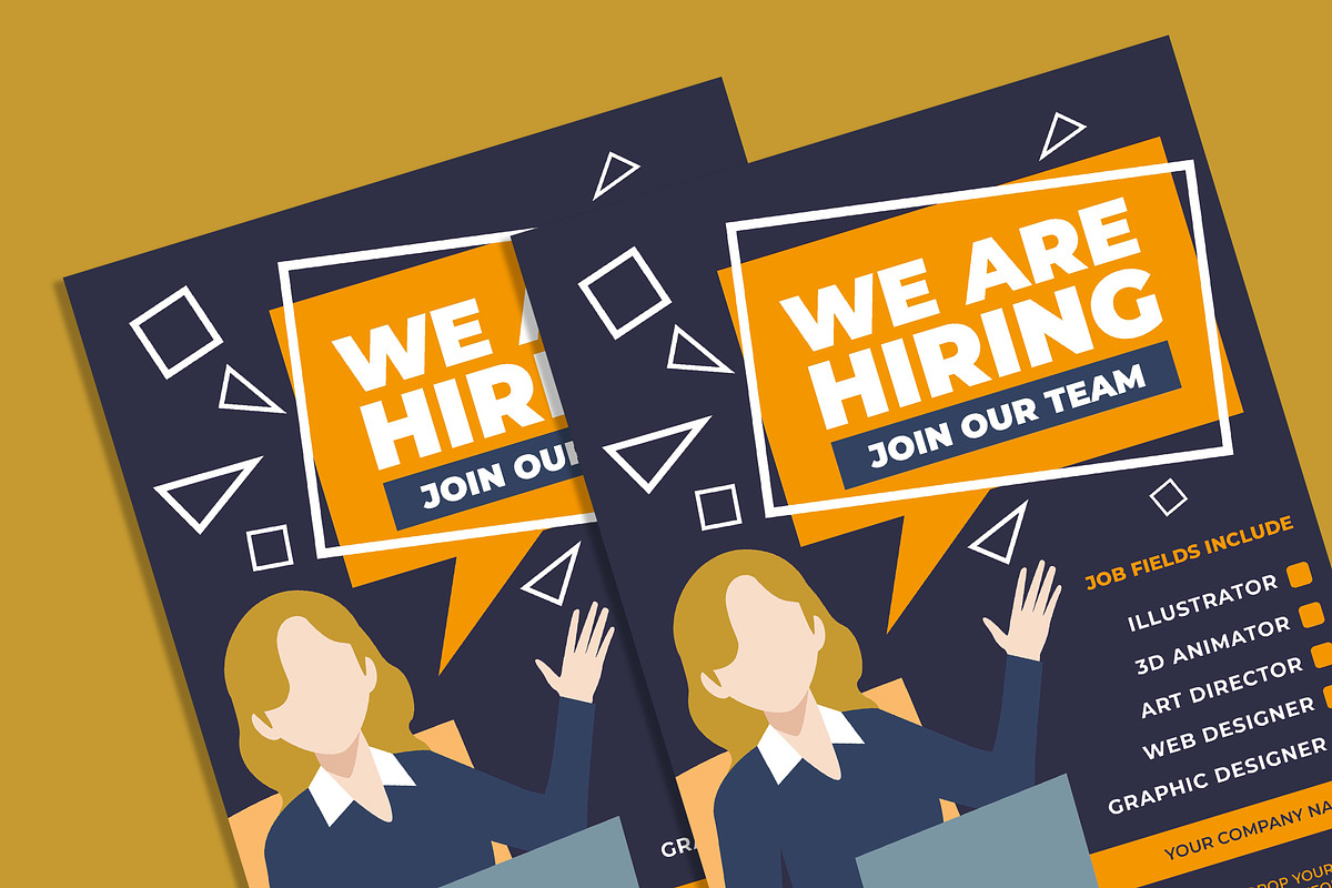 We Are Hiring flyer, a Flyer Template by AdamHasan (Photo 3 of 3)