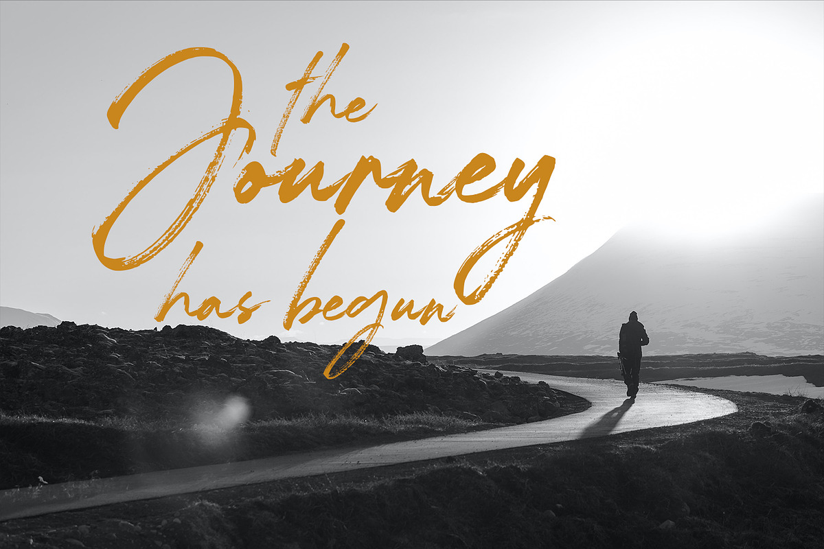 Charlietta de Angela - Brush Script, a Script Font by Almarkhatype (Photo 7 of 10)