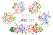 Watercolor flower - Hydrangea, an Illustration by Beigetime (Thumbnail 3 of 9)