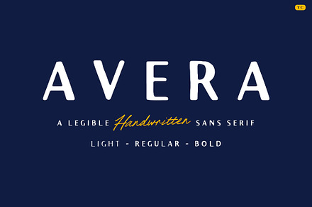 Avera Sans - Handcrafted Sans-Serif, a Sans Serif Font by Tom Chalky