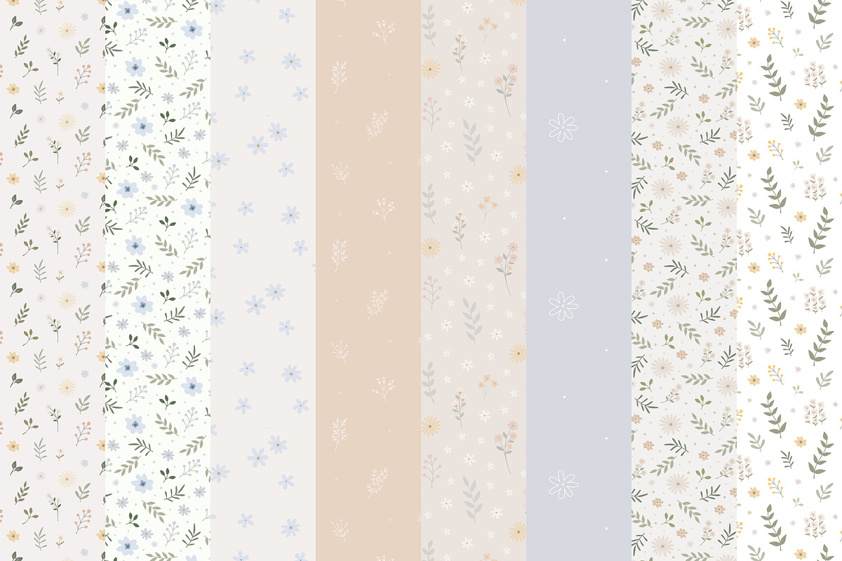 Romie Seamless Patterns, a Pattern Graphic by Emilie Cliche (Photo 6 of 9)