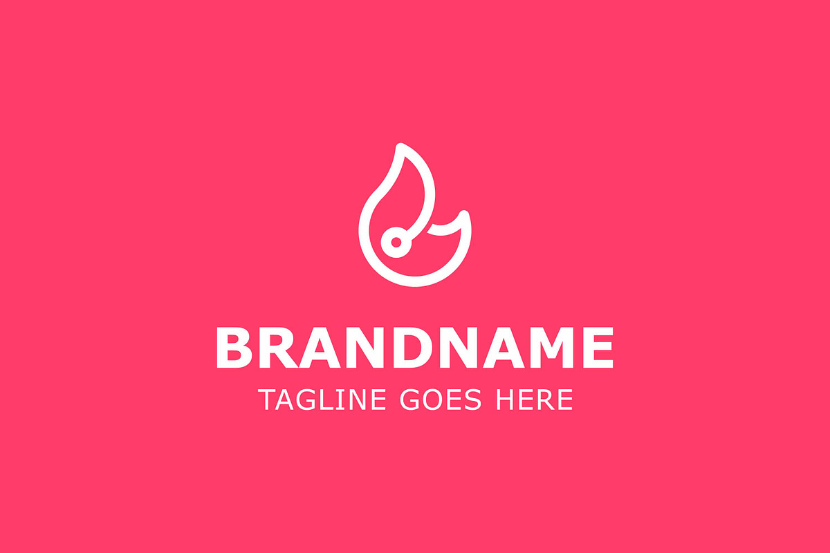 Fire Technology Monoline Modern Logo, a Branding & Logo Template by Pray Art Design Studio (Photo 2 of 2)