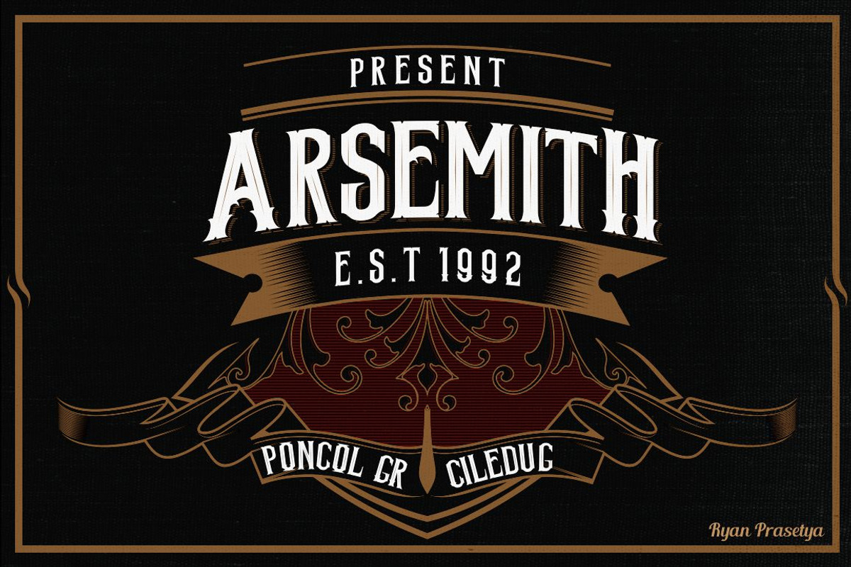 Authentic Vintage Fonts Bundle, a Font by Ryan Prasetya (Photo 6 of 8)