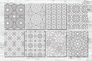 50 Geometric Coloring Pages