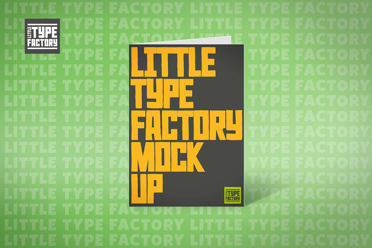 A5 Greetings Card Bi-fold Mock Up, a Print Template by Little Type Factory (Photo 1 of 8)