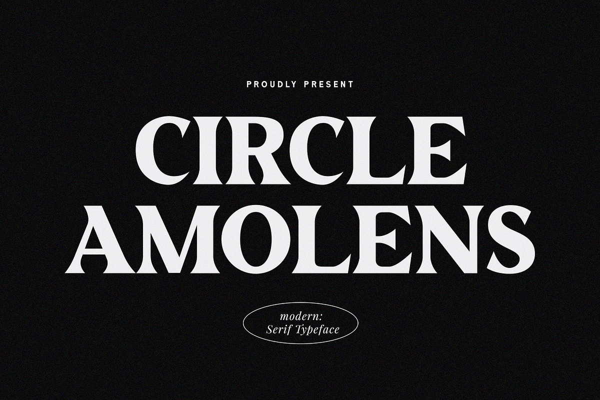 Circle Amolens -Modern Serif, a Serif Font by Font Kingdom (Photo 1 of 6)