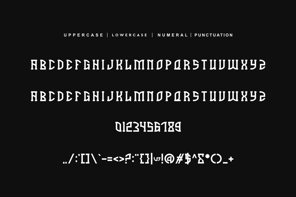 Japunkel - Japanese & Asian Font, a Slab Serif Font by QR Design Studio (Photo 5 of 6)