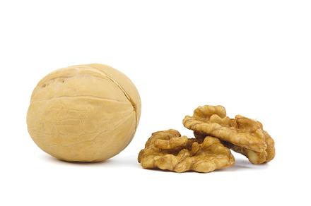 Walnuts isolated on white background, a Food & Drink Photo by AlexBush