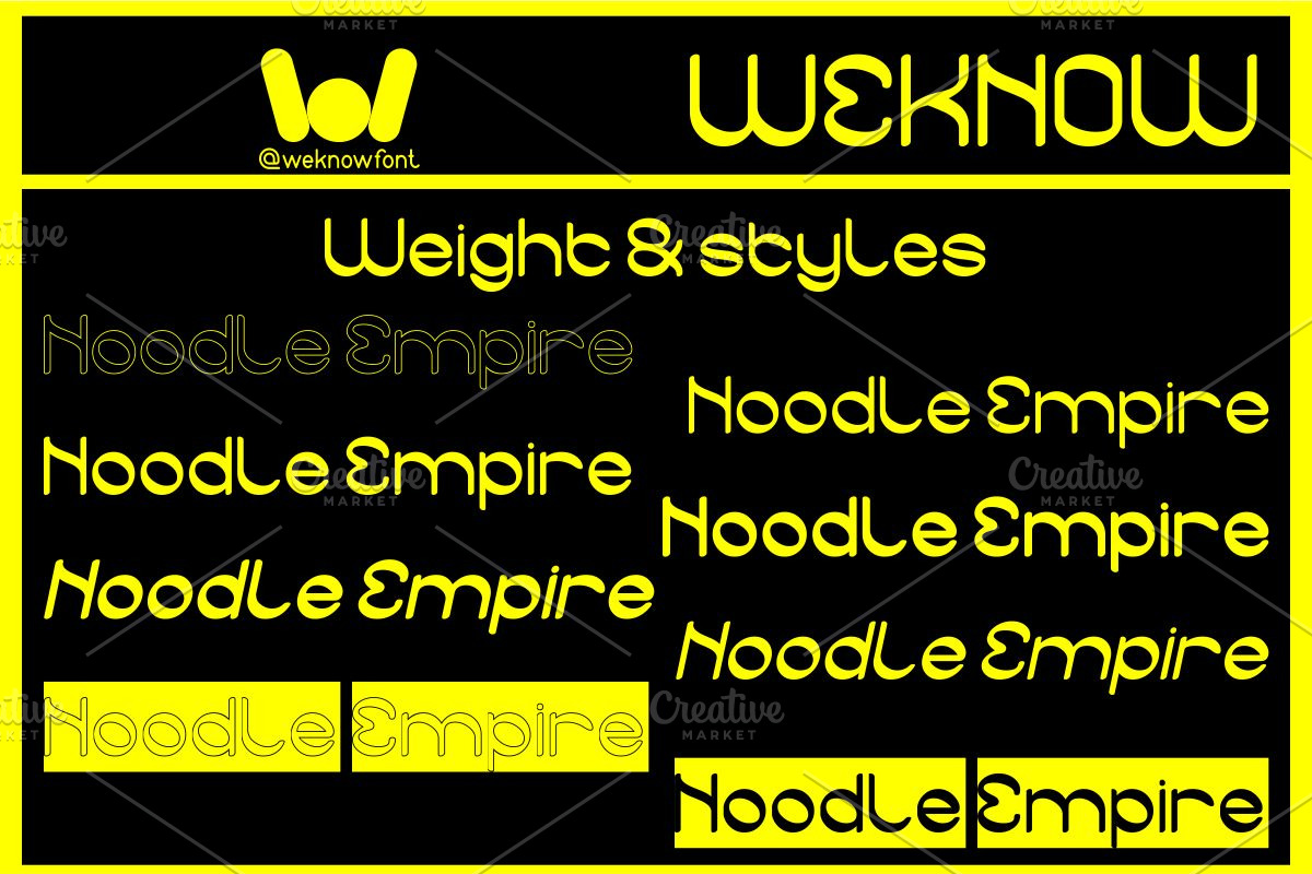 Noodle Empire font, a Handwritten Font by weknow (Photo 7 of 8)