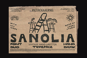 SANOLIA - HAND DRAW TYPEFACE