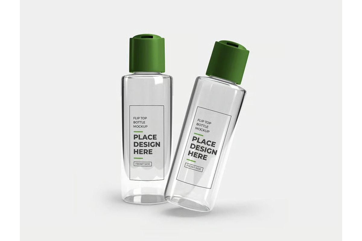Flip Top Bottle Mockup Template Set, a Household Mockup by DesignRushMarket (Photo 7 of 11)