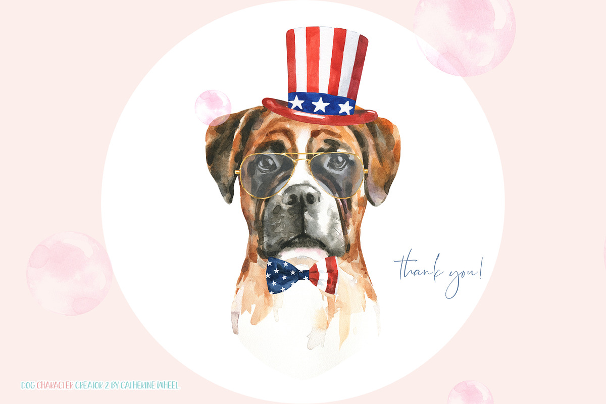 SALE Dog Character Creator Animal, an Animal Illustration by Catherine Wheel (Photo 14 of 14)