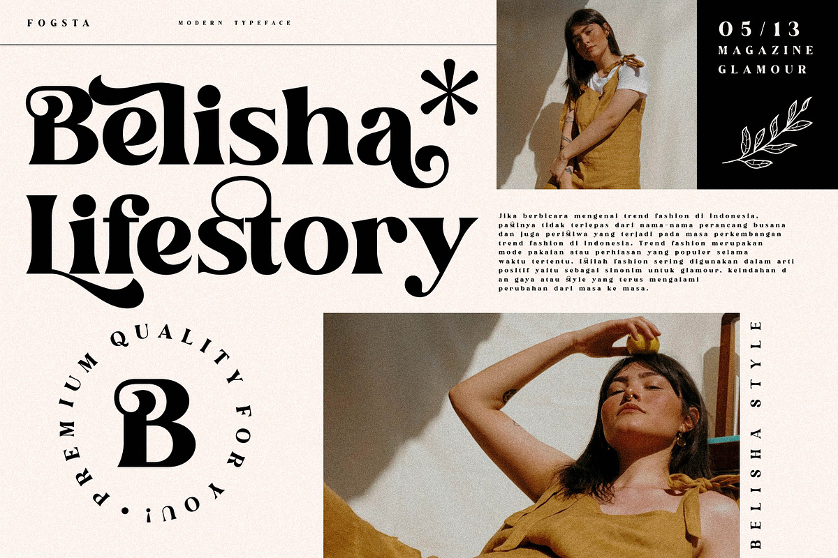 Fogsta Stylish Serif Font, a Script Font by Storytype Studio (Photo 7 of 10)
