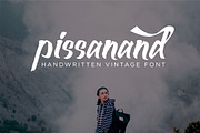 Pissanand Handwriten Vintage, a Script Font by Rocket Template (Thumbnail 1 of 8)