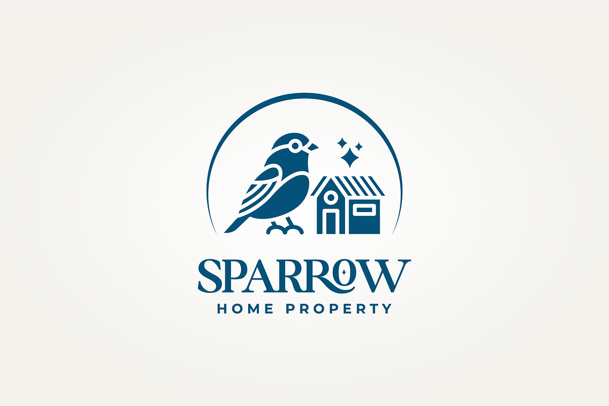 sparrow home property icon logo, a Branding & Logo Template by Blazybone (Photo 1 of 2)