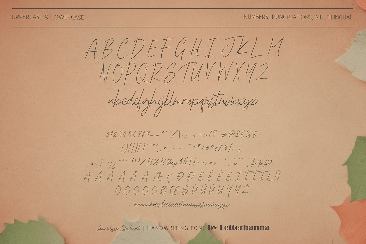 Amarilysse Glowheart Font, a Handwritten Font by Letterhanna Studio (Photo 8 of 13)