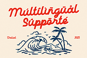 Daliot - Retro Script Display Font, a Script Font by Pekotype (Thumbnail 7 of 14)