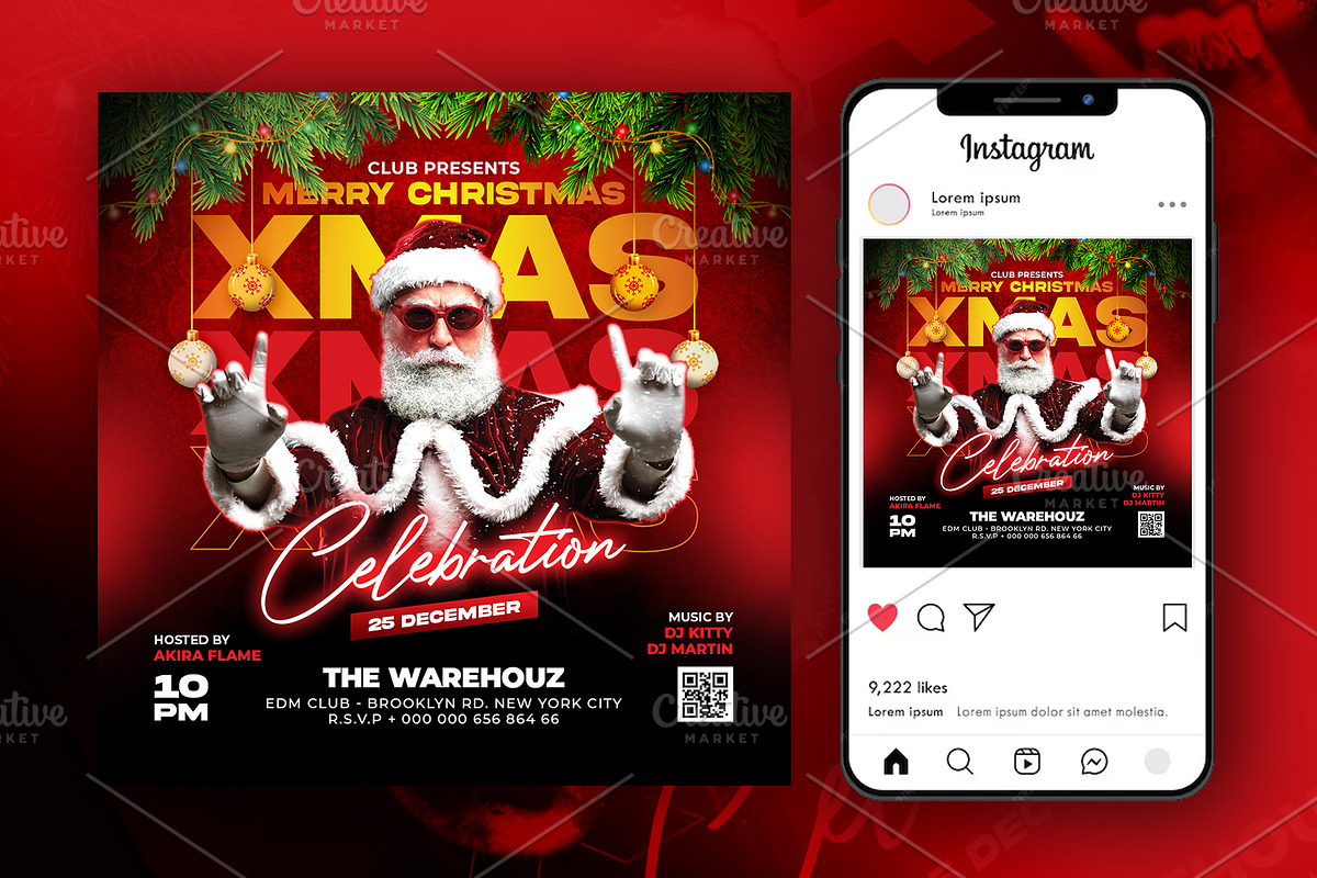 Christmas Flyer Bundle, a Flyer Template by Artonix (Photo 7 of 10)
