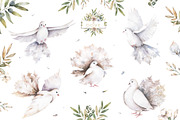 Dove Peace and Love Vibration Set, an Illustration by Ann Art Houze (Thumbnail 2 of 16)