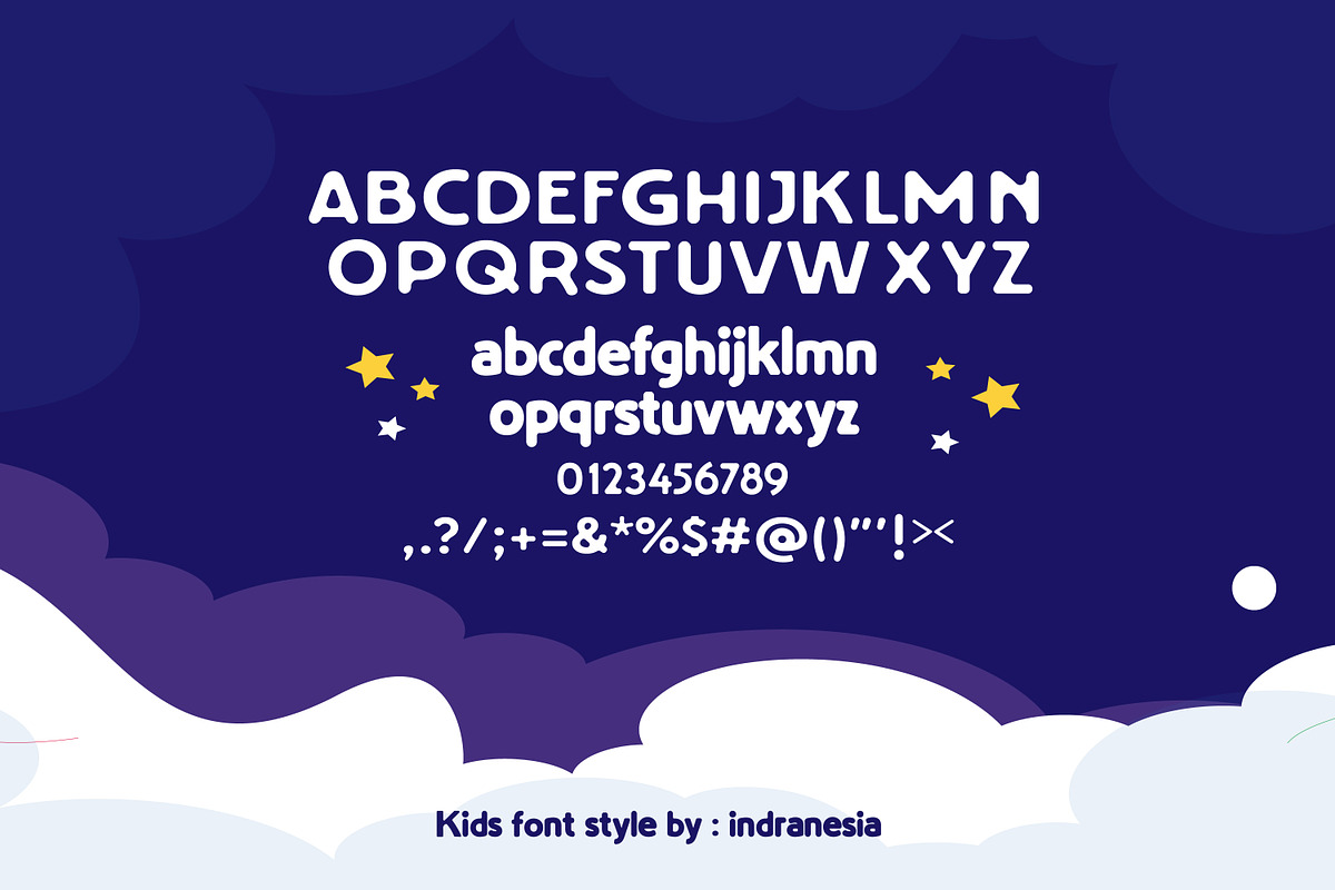 Bolangan Kids font, a Sans Serif Font by indranesia (Photo 2 of 3)
