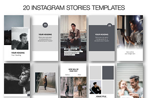 Gray Instagram CANVA TemplateN11