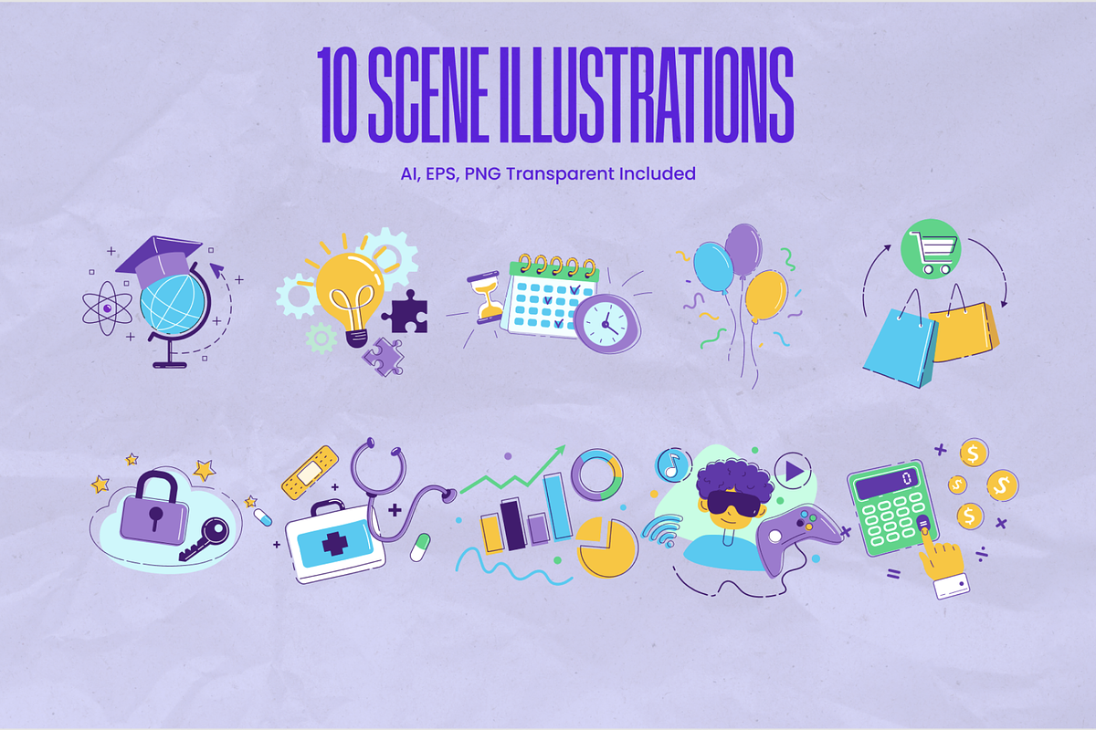Multipurpose Website Illustration Ki, an Object Graphic by Promo Graphics (Photo 2 of 3)