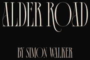 Alder Road, a Font by Simon Walker (Thumbnail 1 of 8)