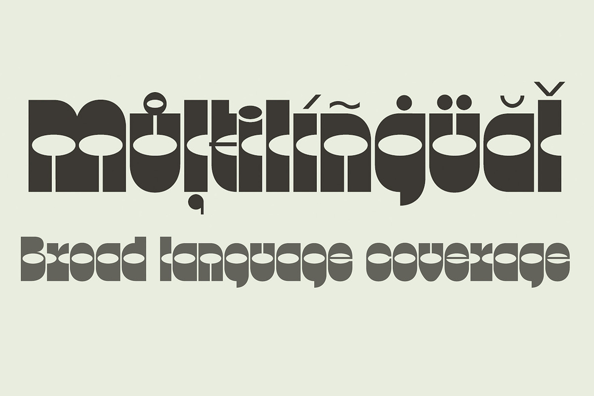 Lunatique | Three retro fonts, a Font by The Flying Type (Photo 4 of 13)