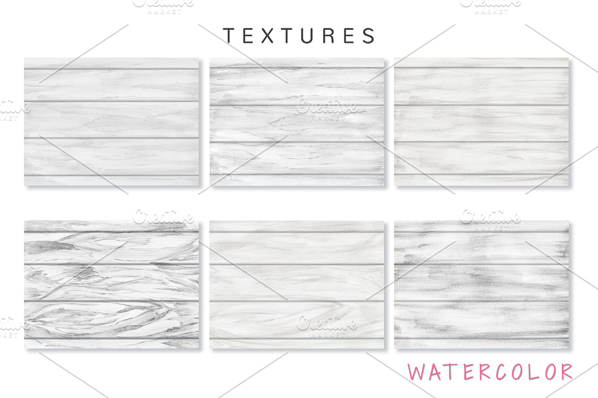 White Watercolor textures, a Texture Graphic by Color_Brush (Photo 4 of 6)