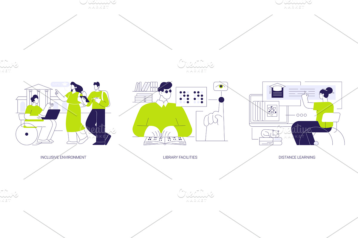 Accessibility and inclusion in, an Education Illustration by Visual Generation