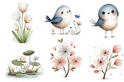 Watercolor Spring Clipart, an Illustration by Designworld (Thumbnail 3 of 7)