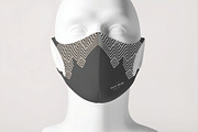 Front View Face Mask Mockup, a Mask Mockup by DesignRushMarket (Thumbnail 1 of 2)
