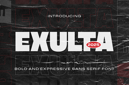 Exulta – A Bold and Expressive Sans
