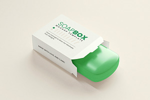 White Soap Box Mockup