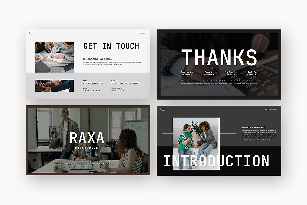 Raxa : Business Pitch Powerpoint, a Presentation Template by Punkl Camp (Photo 9 of 16)