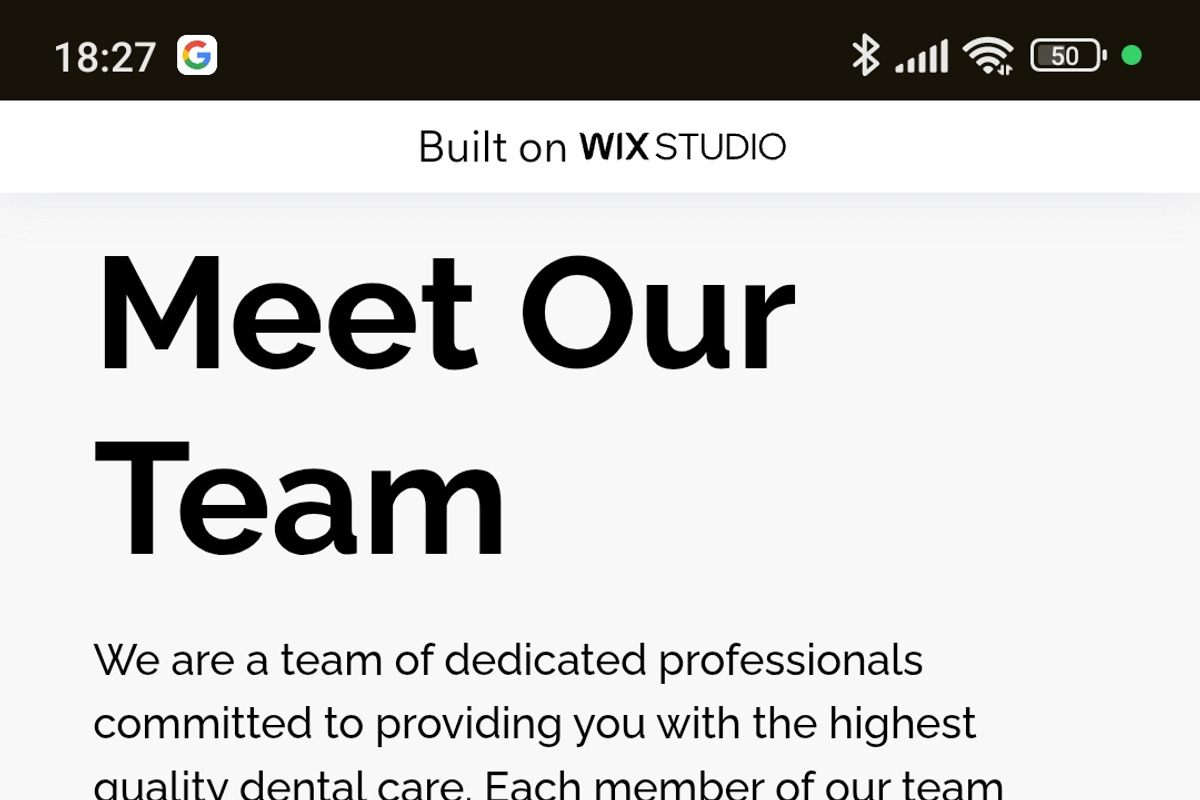 Dental Care - Wix Studio Website preview 3