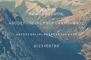 Andara Font 30% OFF