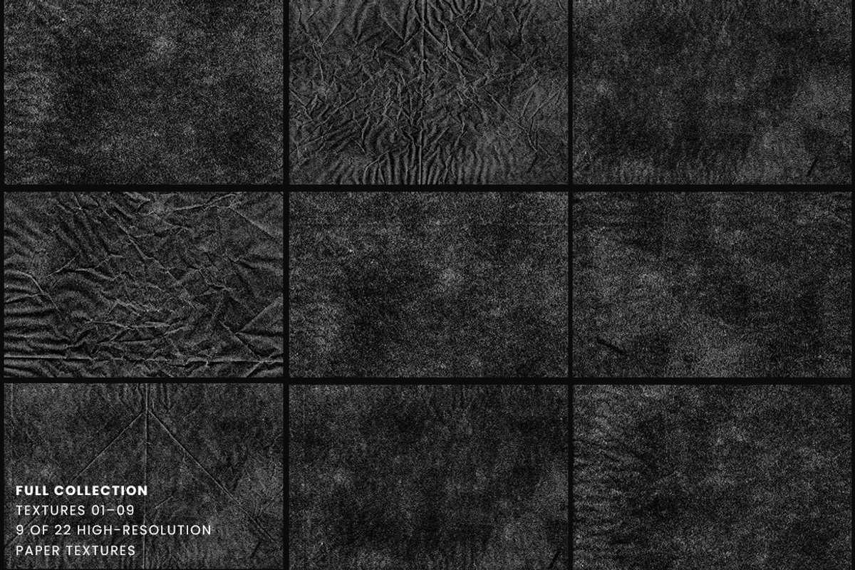 Dark Crumpled Paper Textures, a Texture Graphic by Ary_ngeblur (Photo 3 of 7)