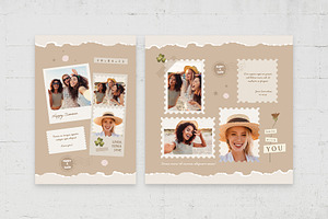 Photo Card Template Set