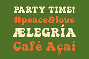 Malloray Retro Psychedelic 70's Font, a Sans Serif Font by Rasio Studio (Thumbnail 3 of 11)