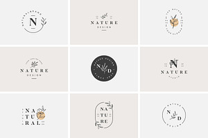 Floral Nature Botanical Simple Logo