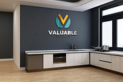 PSD Modern Office Wall Logo Mockup, an Advertising Mockup by Ayy (Thumbnail 3 of 15)
