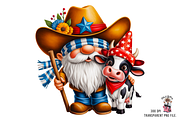 Texas Gnome Sublimation PNG Bundle, a Graphic by Clipart Bloom (Thumbnail 6 of 11)