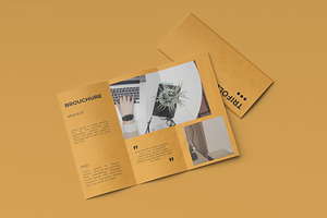 A4 TRIFOLD/BROCHURE MOCKUP