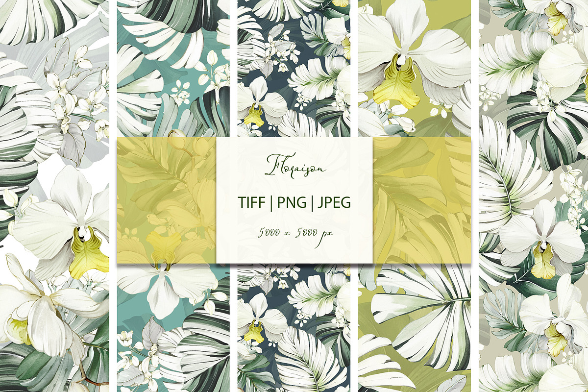 Tropical Seamless Patterns, a Pattern Graphic by Lisima (Photo 7 of 16)