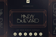 Monday Boulevard - Art Deco Typeface, a Font by VP Fonts (Thumbnail 1 of 9)