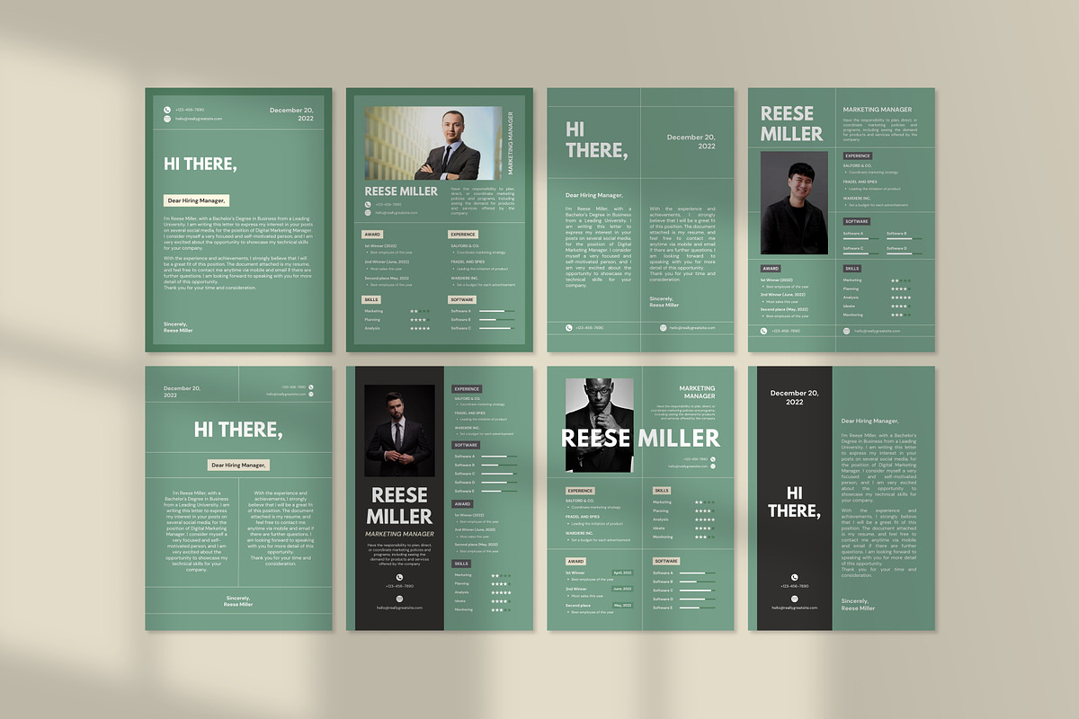 Resume Kit Minimalist Canva Template, a Resume Template by Brandearth RRGraph (Photo 9 of 11)